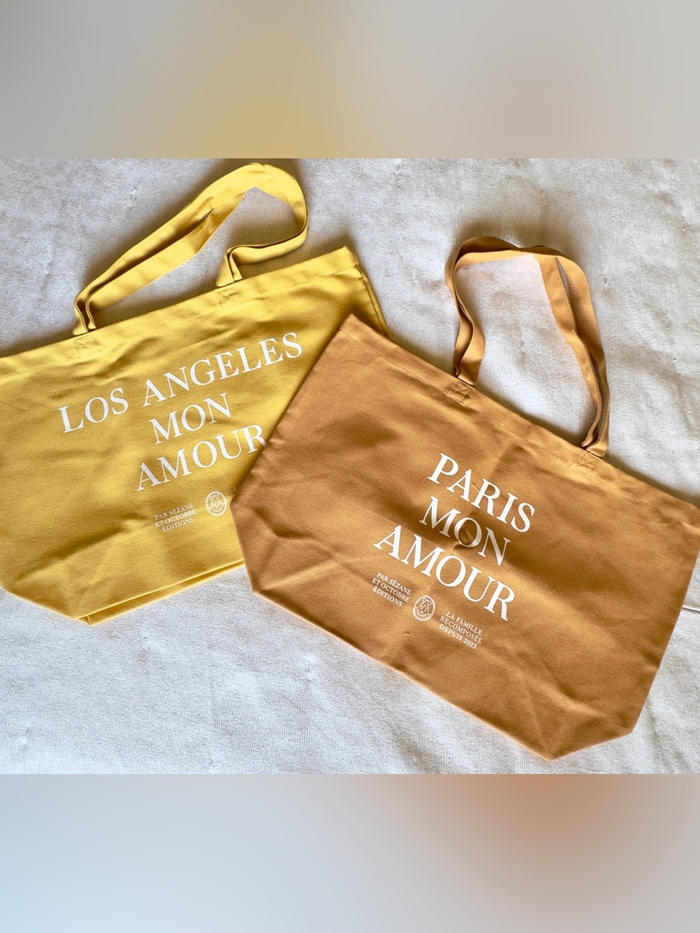 2 Sézane Canvas Tote Bags New!